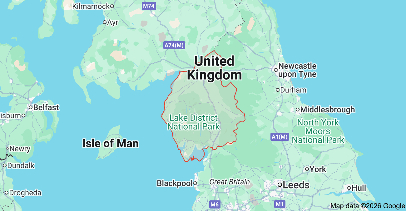 Web Design Cumbria Map