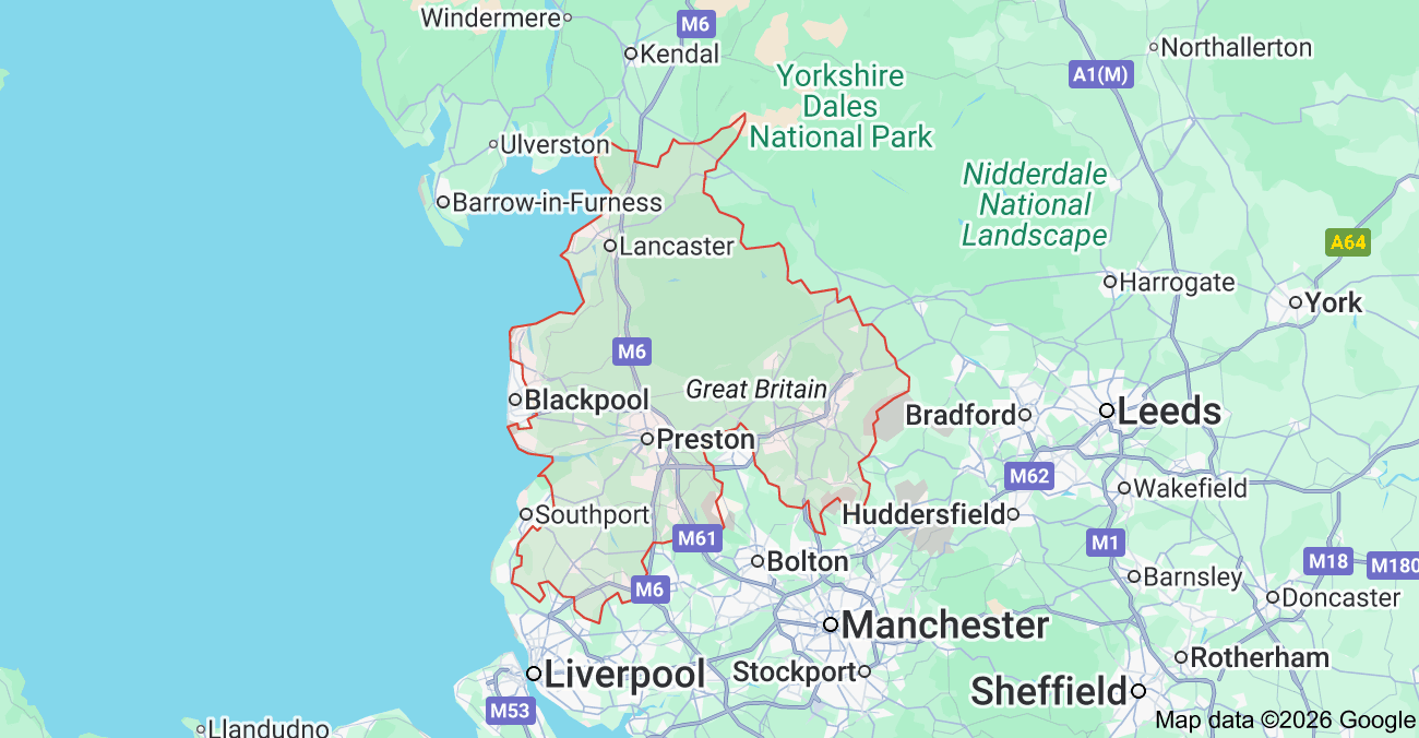 Lancashire Web Design MAP