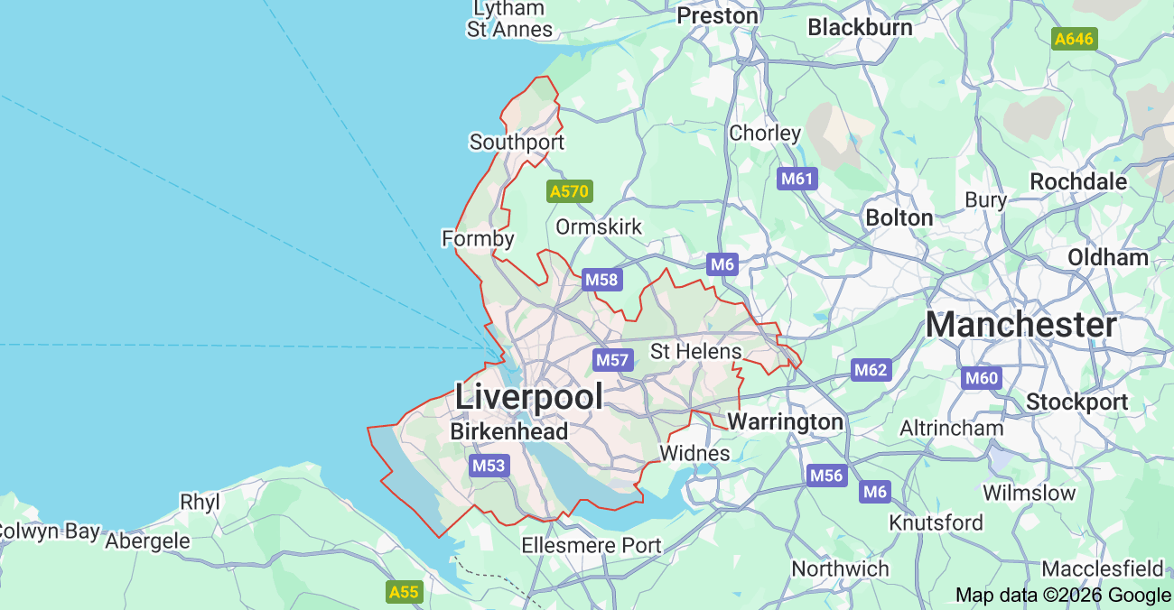 Merseyside Web Design MAP