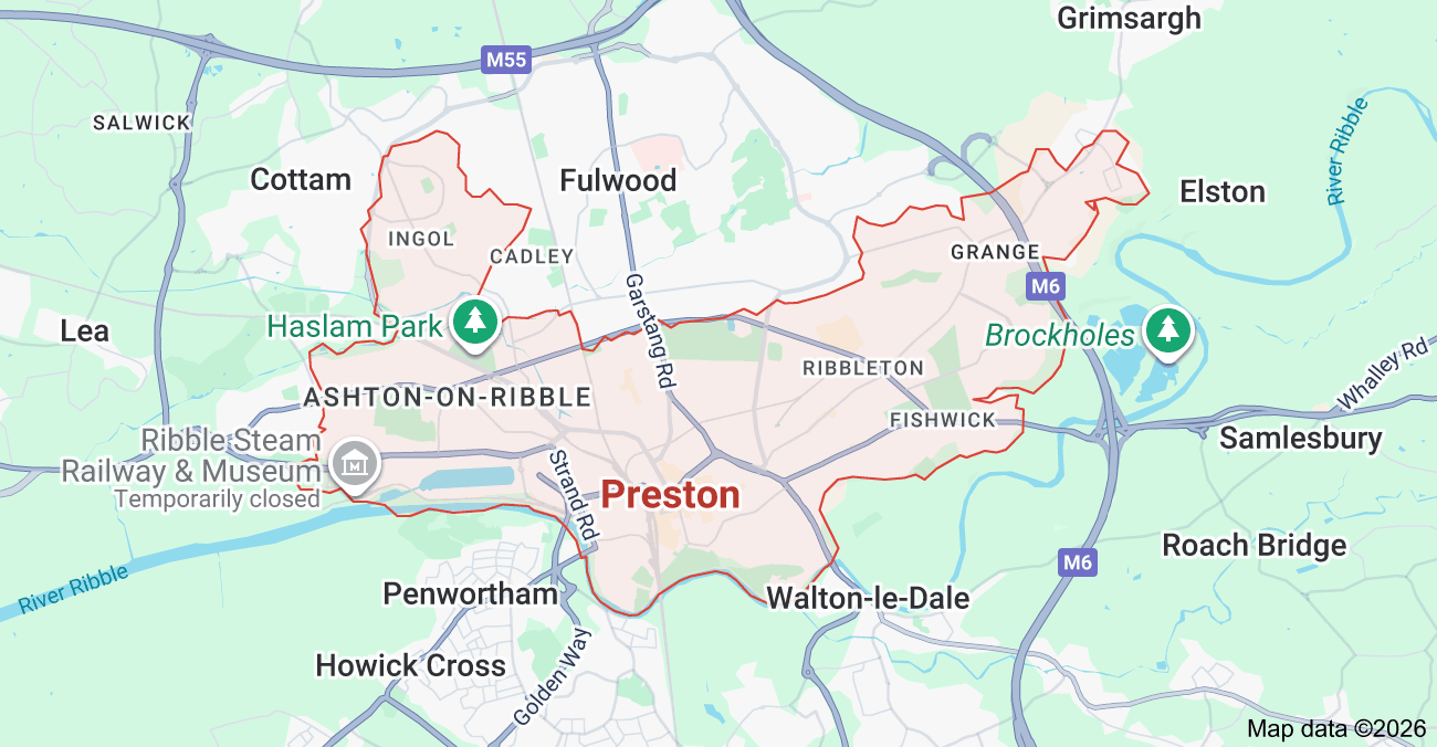 Preston Web Design MAP
