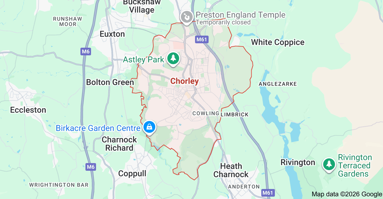 Web Design Chorley MAP