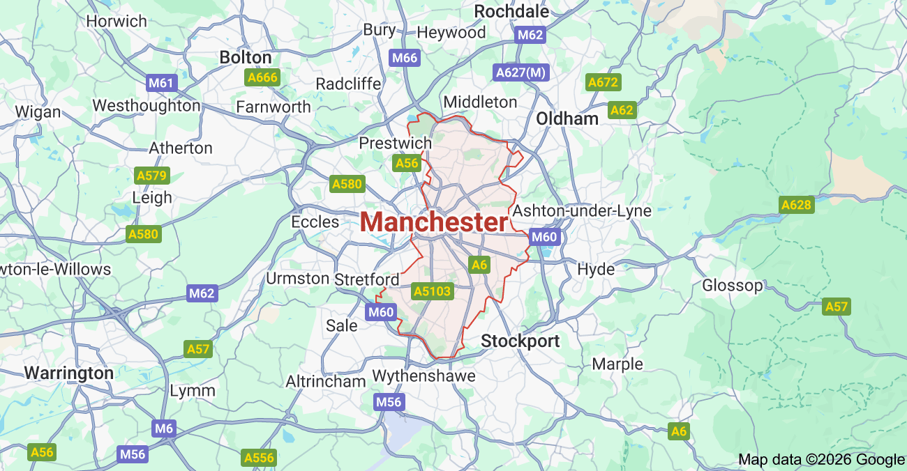 Web Design Manchester MAP