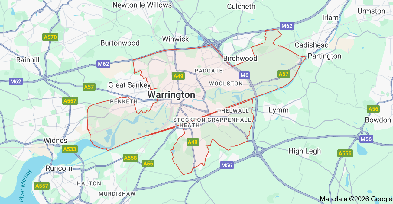 Web Design Warrington MAP