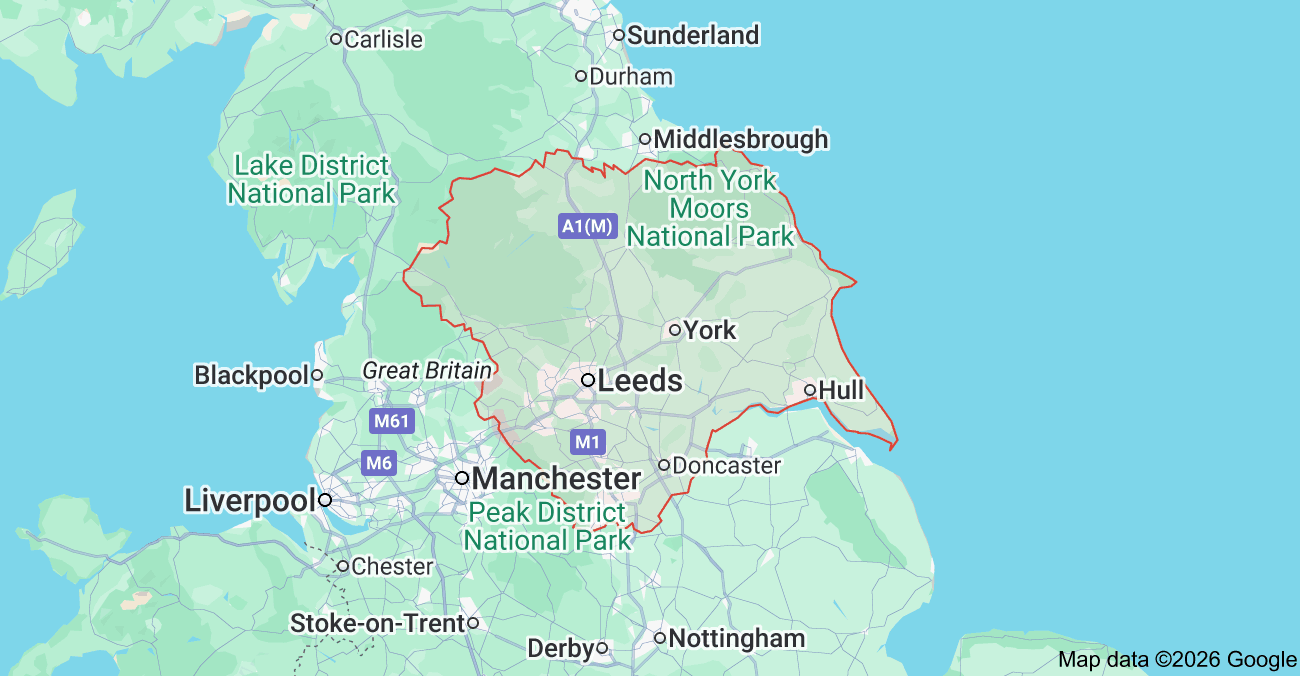 Yorkshire Web Design MAP