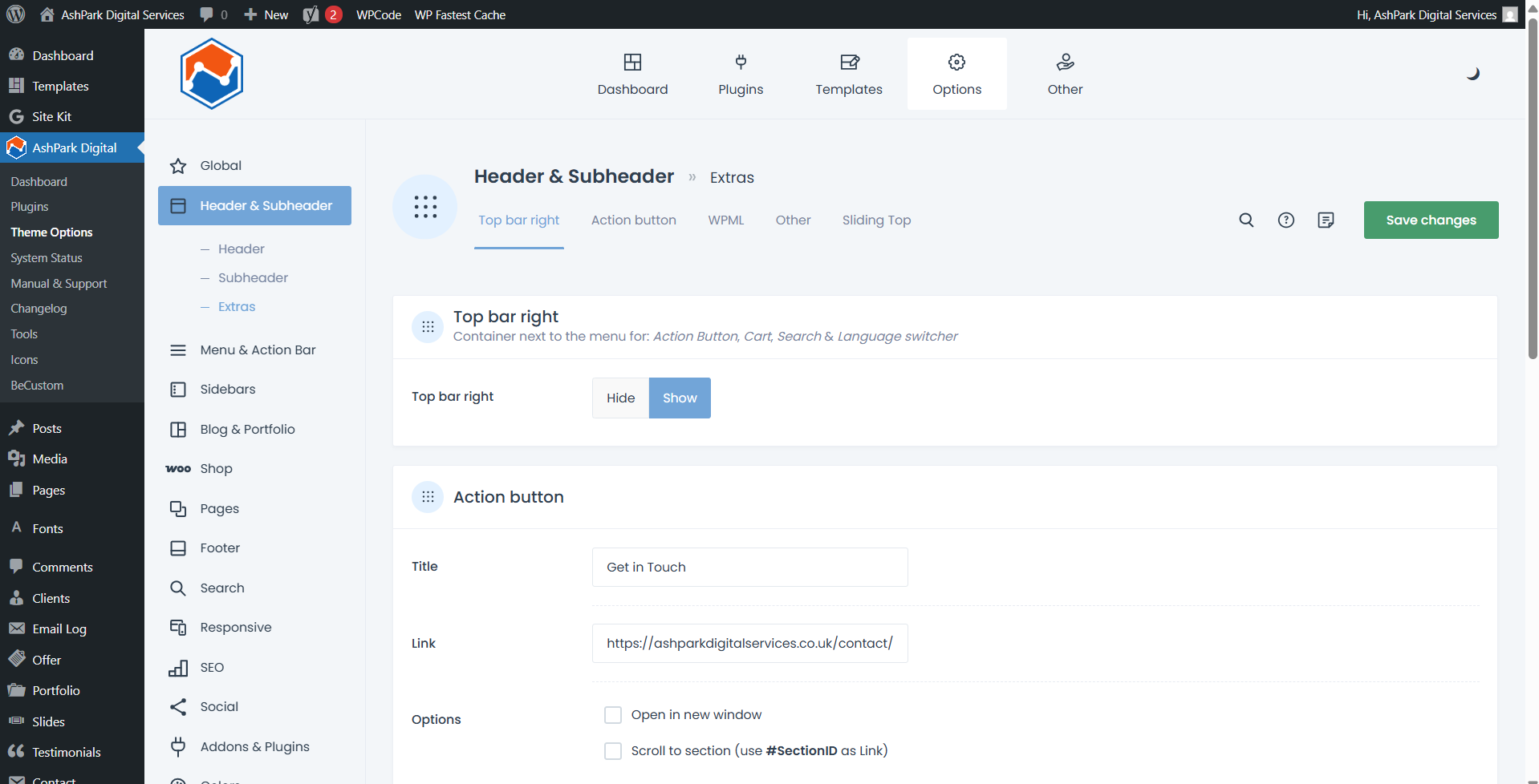 AshPark Digital Services Admin Access Panel 2